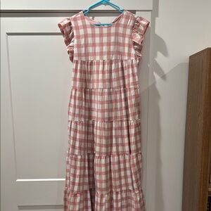 Pink Gingham English Factory Dress